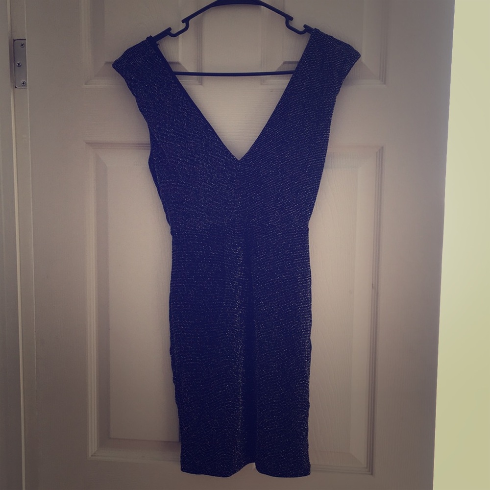 F21 Black Sequin Mini Dress Small